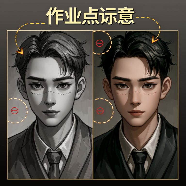 风起故事·作业点评示意·不打烊的配·0033