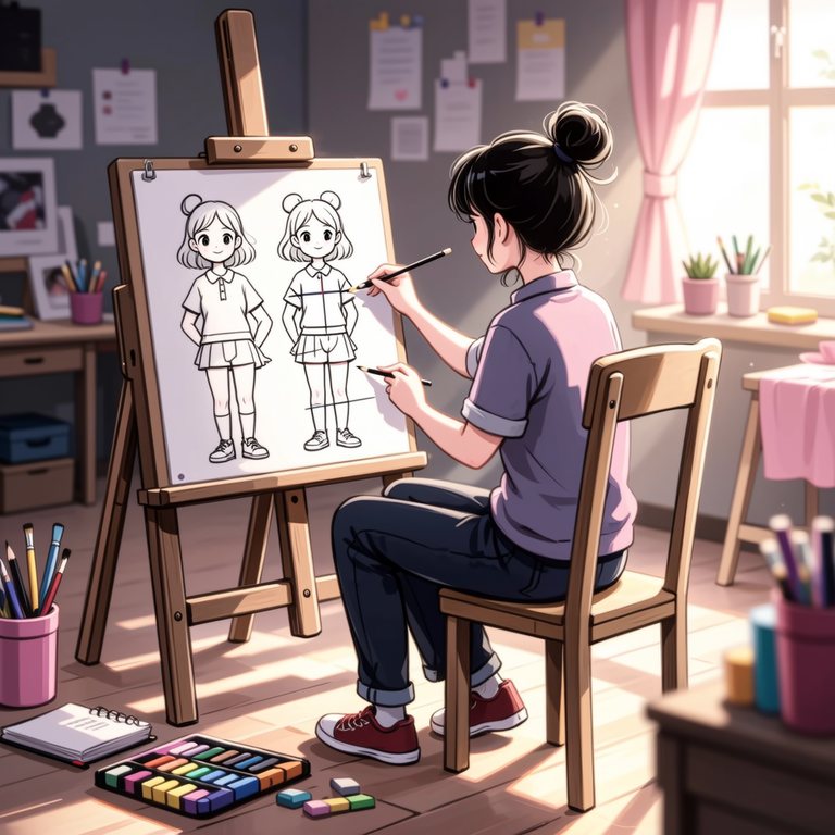风起故事·角色线稿课·会飞的手作·0688