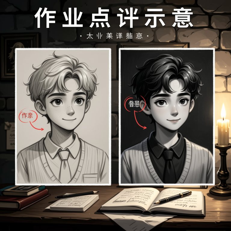 风起故事·作业点评示意·柠檬插画铺·0879